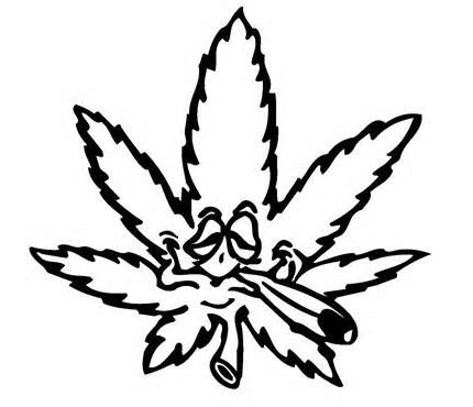 cannabis funny weed decal