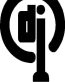 DJ Record and Plug Die Cut Decal