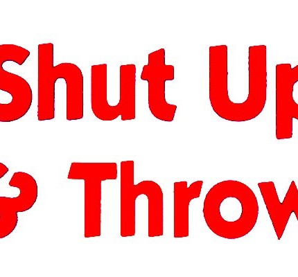 Shut Up and Throw Disc Golf Diecut Decal