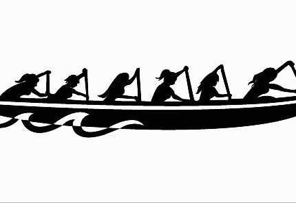 canoe diecut decal