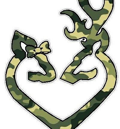 DEER HEART FILLS Green Camo