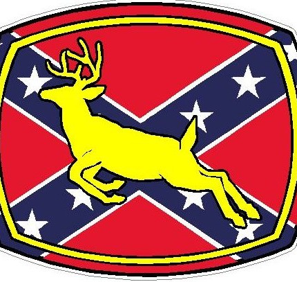 Deer Logo - REBEL FLAG