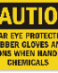 Wear Eye Protection Caution Sign