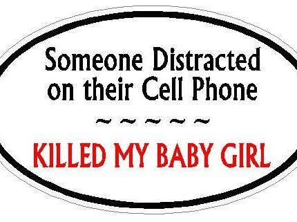 DISTRACTED DRIVER OVAL - Baby Girl