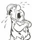Fred Flintstone Begging Decal
