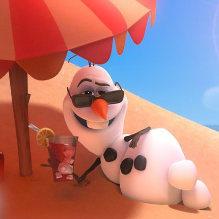 FROZEN OLAF SNOWMAN at beach