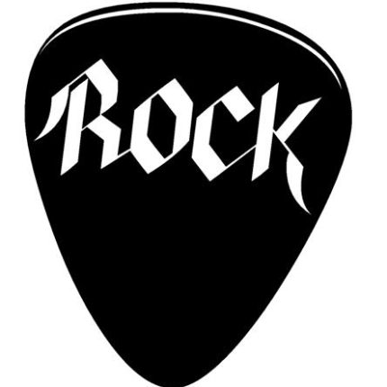 Guitar Pick ROCK Die Cut Decal