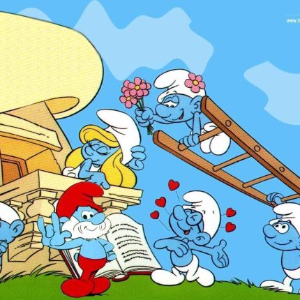 Smurf Wallpaper Sticker 7