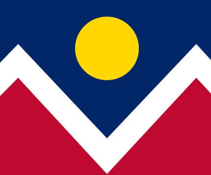 Colorado Denver City Flag Decal