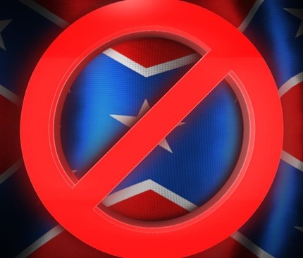 confederate flag ban sticker