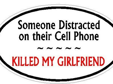 DISTRACTED DRIVER OVAL - Girlfriend