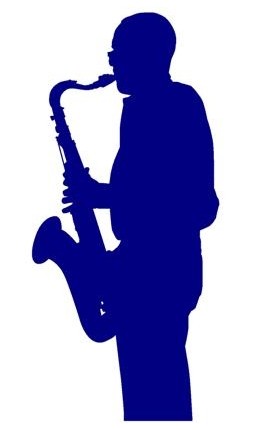 Saxaphone Player Decal