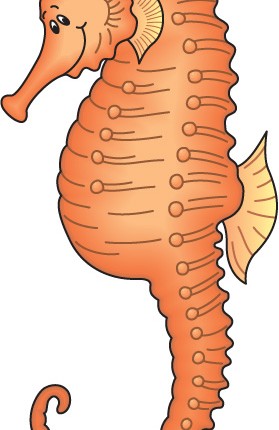 Seahorse Color Fish Sticker 2