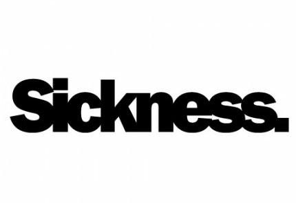 Sickness funny auto decal