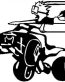Calvin Riding Quad Fast Decal Sticker