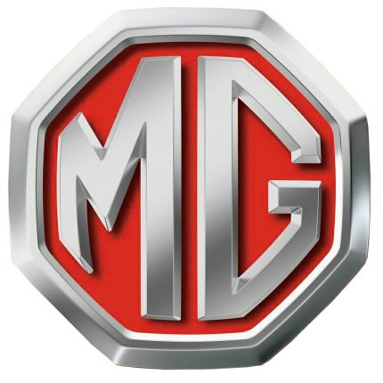 MG logo 3d looking sticker