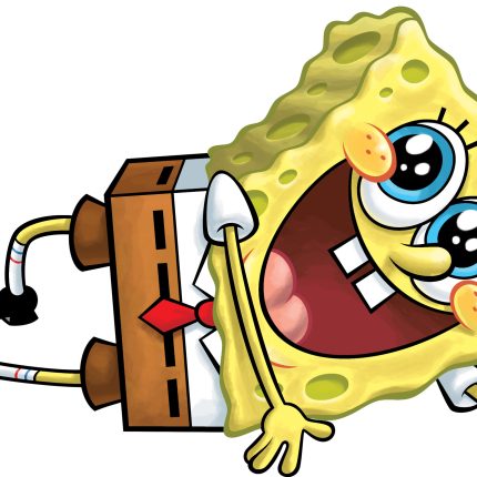 Spongebob squarepants lying down sticker