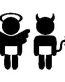 Baby Angel Evil Funny Decal