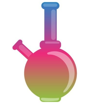 colorful bong weed sticker