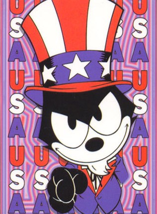 Felix the Cat Color Sticker 1