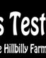 hillbilly funny one testicle b&w bumper sticker