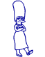 Marge Simpson decal