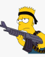 bart-simpson-RAMBO STICKER