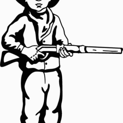 Cowboy Kids Diecut Vinyl Decal Sticker 4