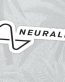 elon musk neuralink logo B&W sticker