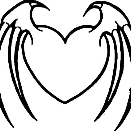 Heart with Claws Siecut Decal