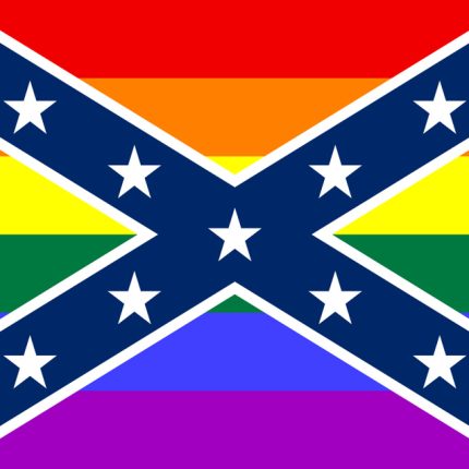 LGBT CONFEDERATE FLAG STICKER