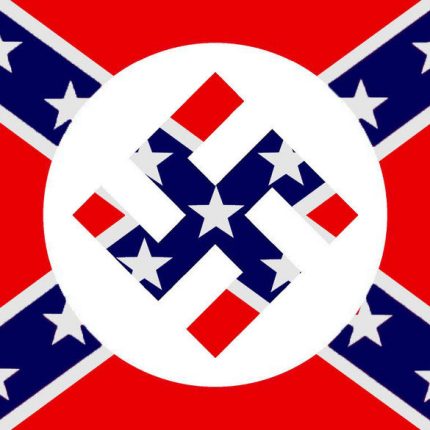 Confederate Nazi Flag Sticker