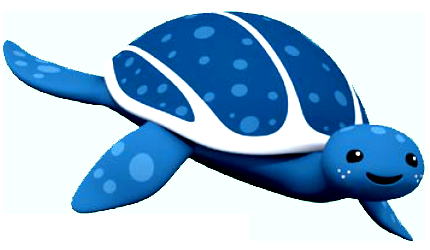 leather back turtle color sticker