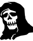 Grimm Skull Car Decal