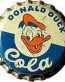Donald Duck Cola Bottle Cap Sticker