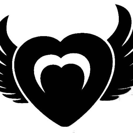 heart with wings sticker decal 2