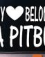 my heart belongs to a pitbull die cut decal