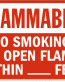 No Smoking Flammable Sign 1