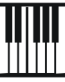 Piano Keys Decal 2