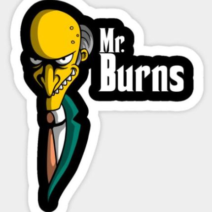 SIMPSON MR Burnsfather Sticker