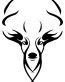 deer head design die cut deer hunting sticker
