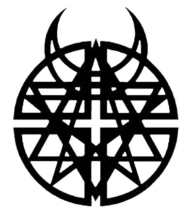 Disturbed Pentagram Horns Logo Decal