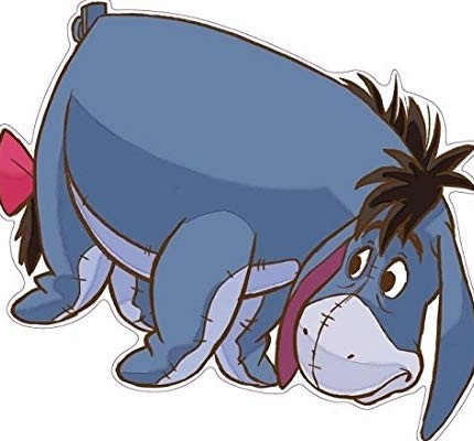 eeyore color sticker 2