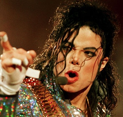 michael jackson on stage stiucker