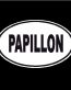 Papillon Oval Dog Decal