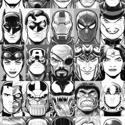 25 superheros and villians weatherproof sticker can you name them all