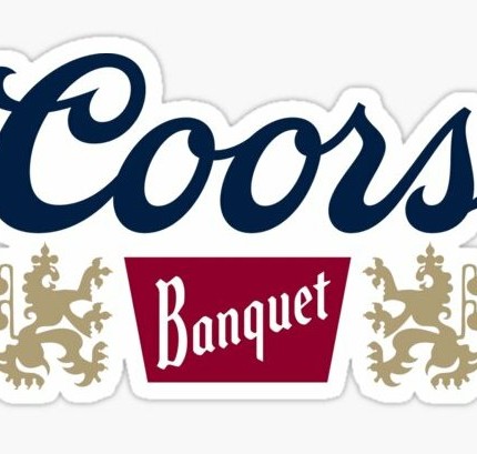 COORS BANQUET LOGO BEER STICKER