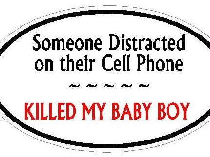 DISTRACTED DRIVER OVAL - Baby Boy