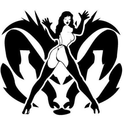 Dodge Girl Sexy Decal 3