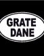 Grate Dane Oval Decal